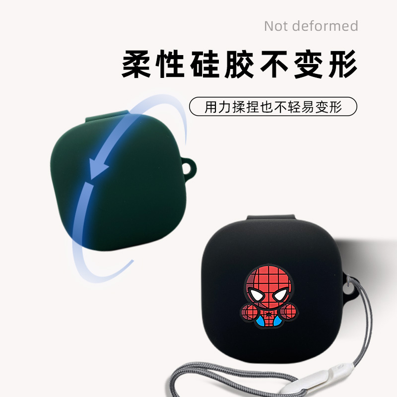 适用QCY T13蓝牙耳机保护套qcyt13x真无线QCY T13 ANC透明软壳T13ANC小清新男女情侣QCY MeloBuds ANC耳机套