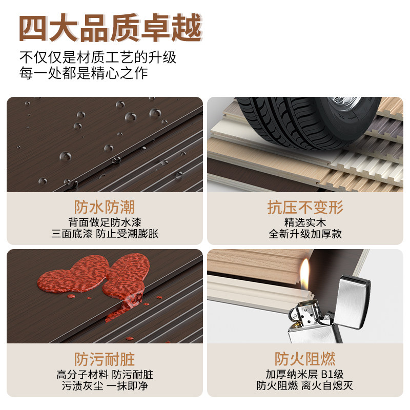 实木格栅板电视背景墙护墙板墙小长城凹凸形木饰面板隔栅板装饰板,淘宝优惠券,粉丝福利购,淘宝优惠卷