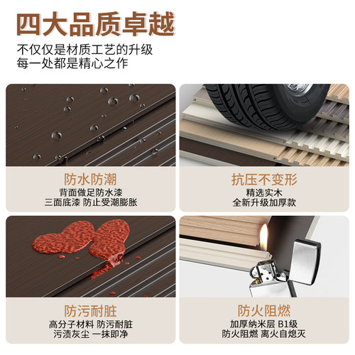 实木格栅板电视背景墙护墙板墙小长城凹凸形木饰面板隔栅板装饰板 - 图1