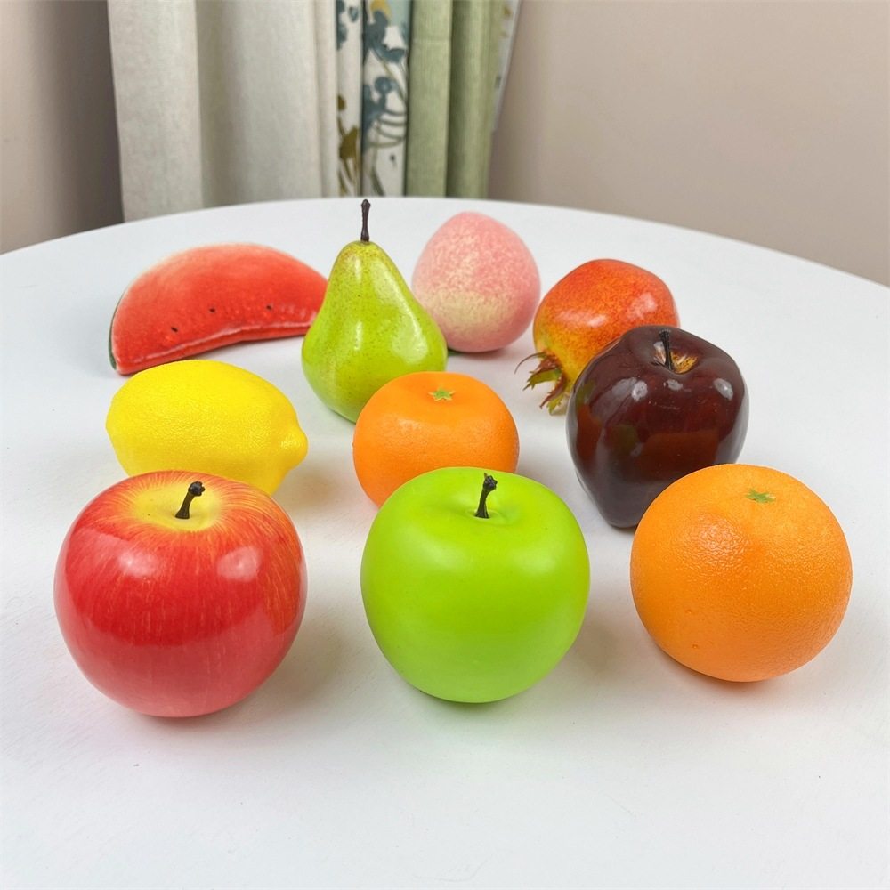 仿真水果假苹果橙子桃子柠檬香蕉拍照模型道具厨窗样板间装饰摆件,淘宝优惠券,粉丝福利购,淘宝优惠卷