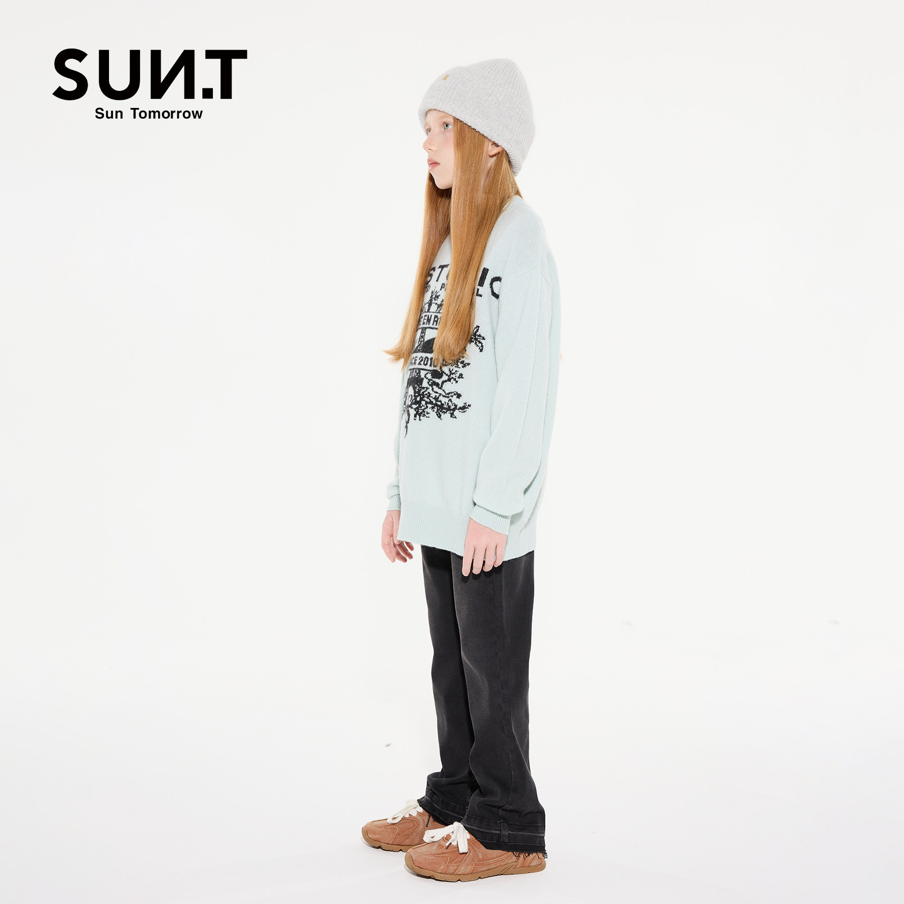 suntomorrow儿童牛仔裤2025秋装新款女孩休闲长裤中大童直筒裤子,淘宝优惠券,粉丝福利购,淘宝优惠卷