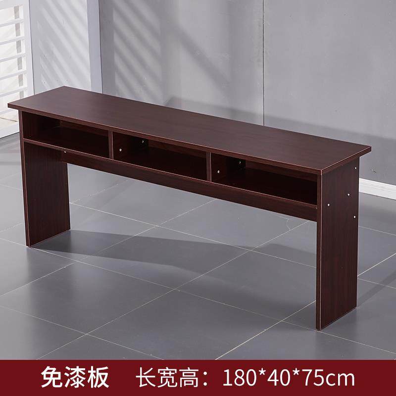 会议室培训桌椅组合油漆实木皮长条形村委会公司会场双人办公桌u.