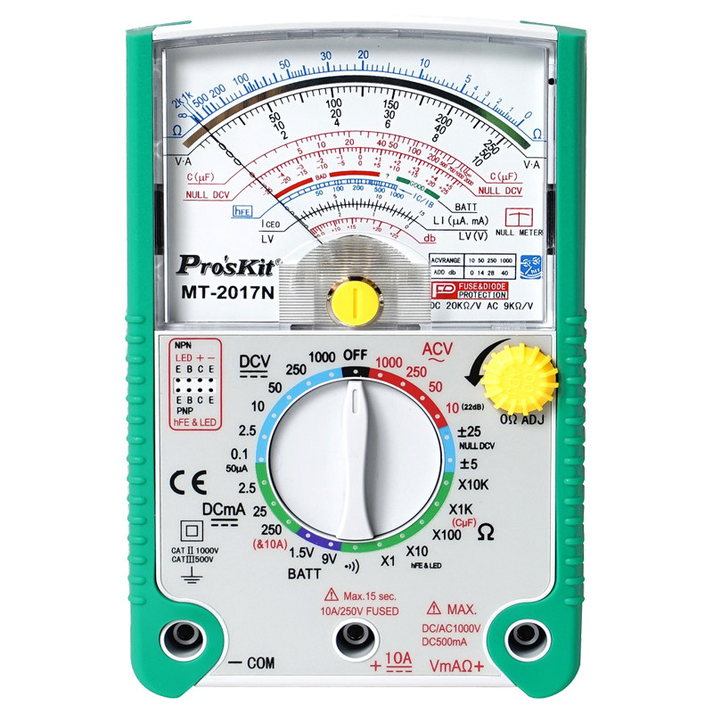 宝工mt-2017n指针式26档指针万用表 宝工智段万用表