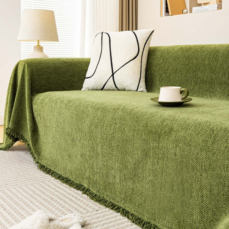 沙发巾盖布新款沙发垫2024四季通用高级感万能全包盖沙发套罩毯子 - 图3