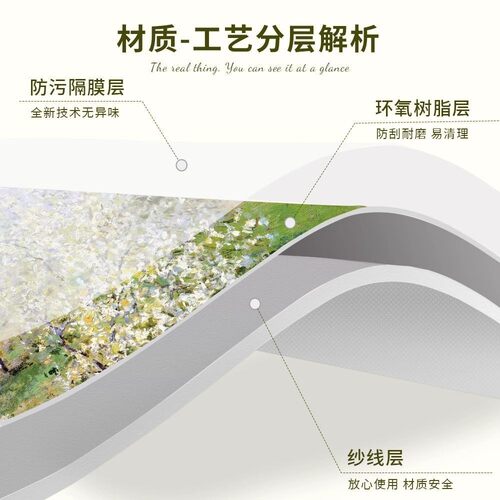 油画风露营桌布户外折叠防水防油桌布野餐烧烤便携台布蛋卷桌桌布 - 图2