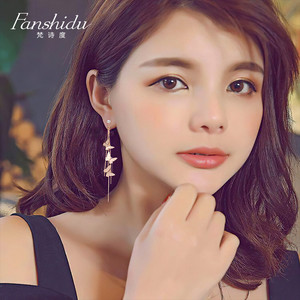 【梵诗度】立体蝴蝶长款气质耳环