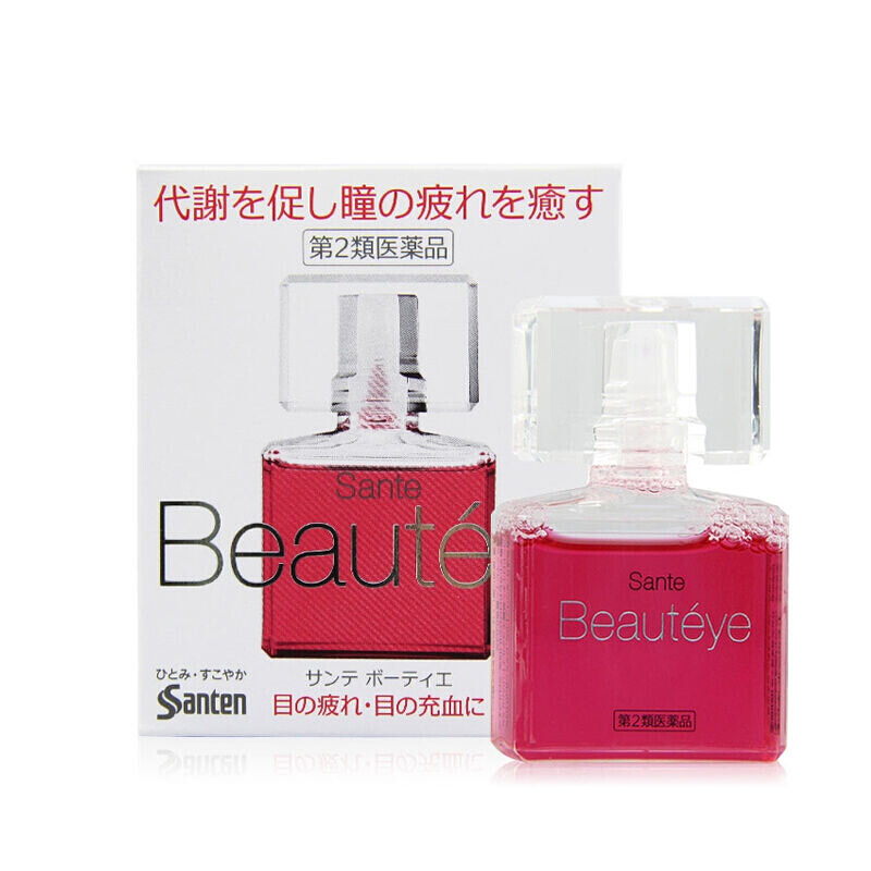 日本参天BEAUTEYE玫瑰眼药水FX滴眼液缓解疲劳用眼过度充血红血丝-图0