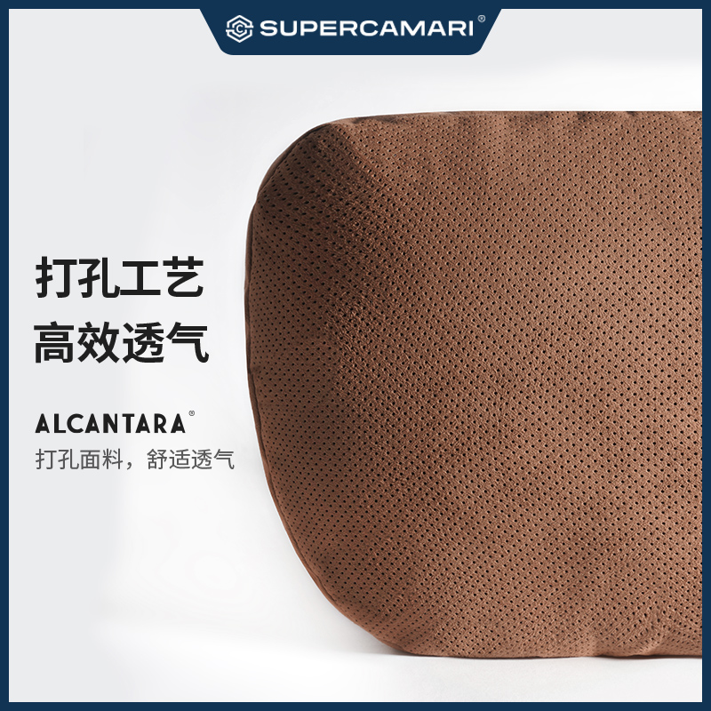 SC | Alcantara宝马3系5系7系x1x3x5汽车头枕护颈枕腰靠一对通用 - 图2