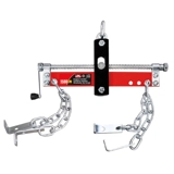 Кран -двигатель на полке на полке автомобильного двигателя ремонт грузовой ассистент кран, чтобы забрать полки