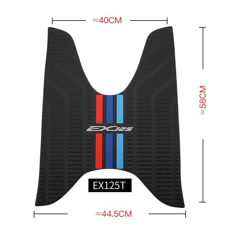 EX125 SDH125T-36防滑脚垫新大洲本田踏板摩托车脚踏皮垫改装配件