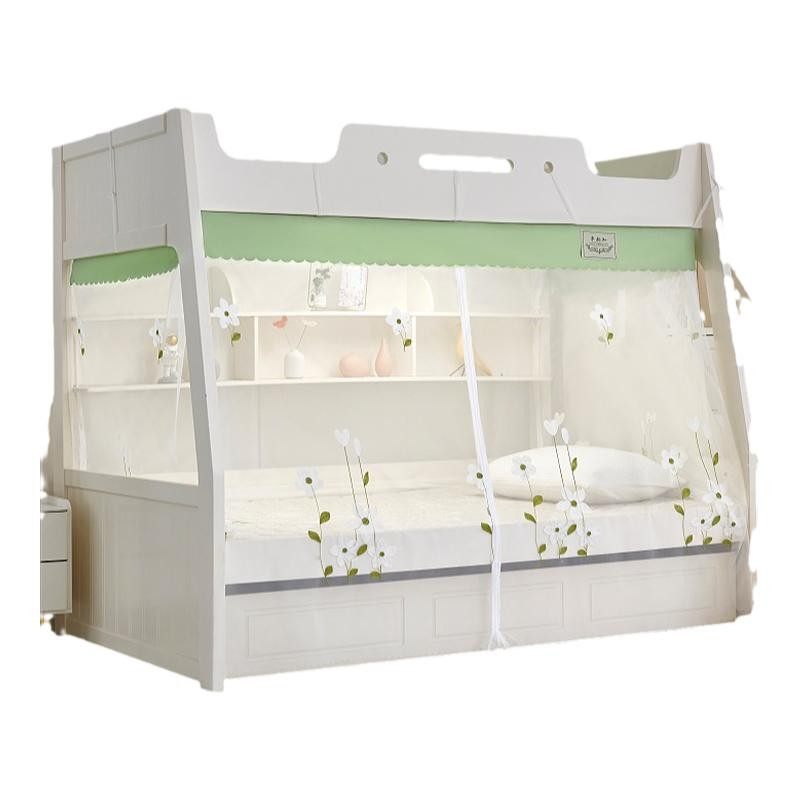 子母床蚊帐上下铺梯形1.5米家用高低拉链儿童床免安装床1.2米1.35,淘宝优惠券,粉丝福利购,淘宝优惠卷