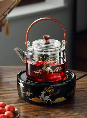 一鹿有你煮茶套装品陶堂电陶炉