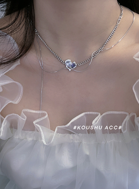 辣妹见习生锆石爱心流苏冷淡