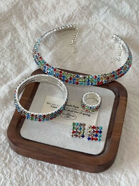 恋人！个性气质爱心流苏项链时尚高级感锁骨链气质百搭项链套装