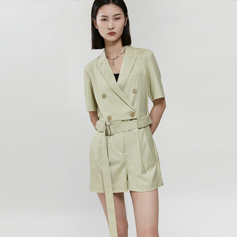 【商场同款】念螺旋藻绿西装连体裤 念女装连体衣/裤