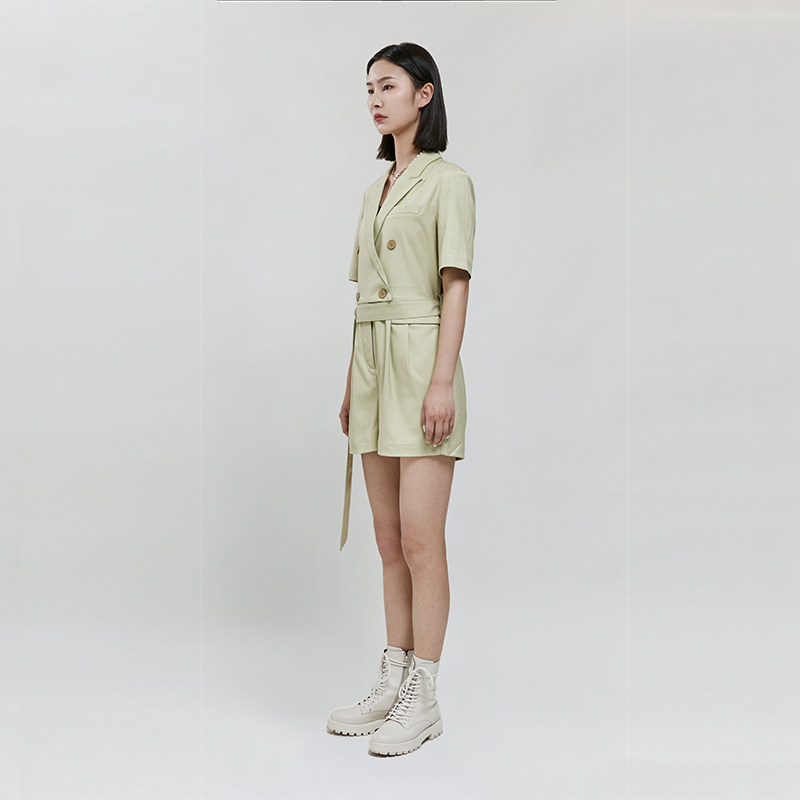 【商场同款】念螺旋藻绿西装连体裤 念女装连体衣/裤