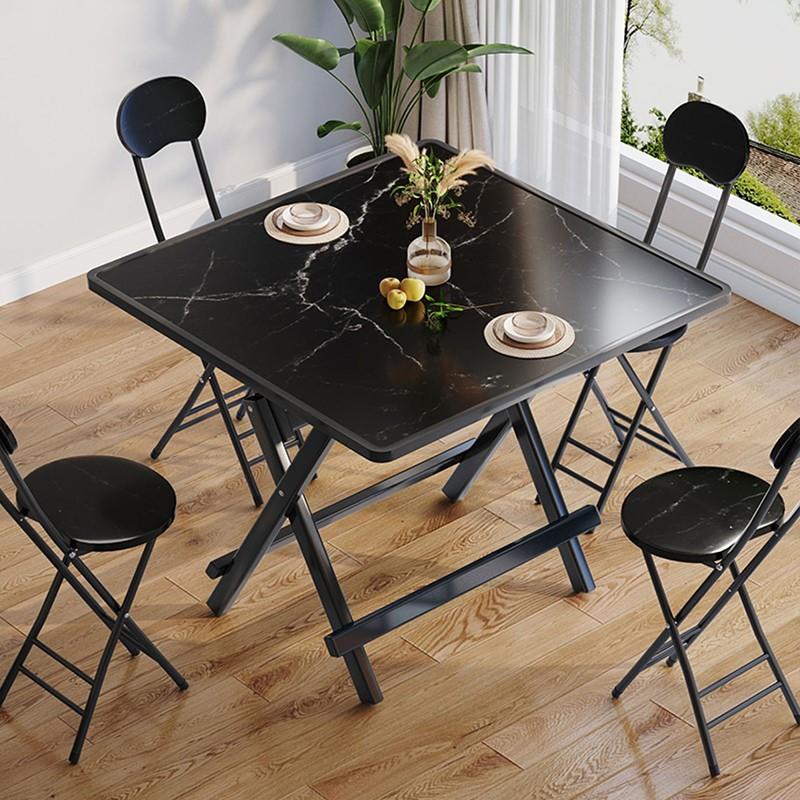 折叠桌餐桌家用小桌子吃饭桌简易小型折叠桌椅便携摆摊桌宿舍方桌-图0