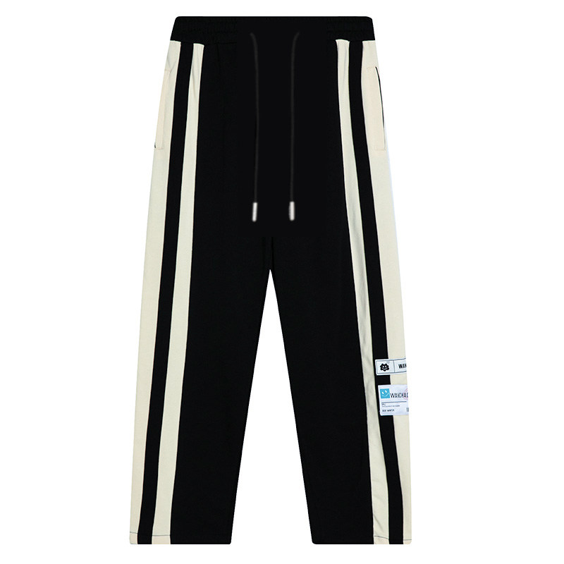 wanchao cp针织拼接阔腿男女秋卫裤 wanchaocp休闲裤