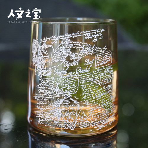 人文之宝陀思妥耶夫斯基高颜值玻璃咖啡杯玻璃杯生日礼物送女友 - 图0