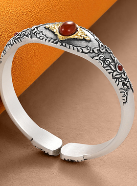 银千造鸿运似锦足银999手镯