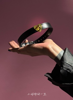 项圈女外出皮项圈可爱牵引链