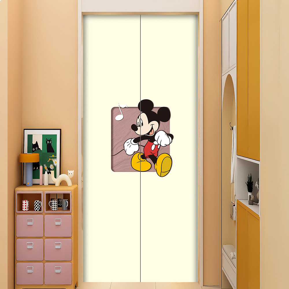 米奇电梯门贴纸高级感一梯一户入户门口装饰贴画电梯入户门口装饰,淘宝优惠券,粉丝福利购,淘宝优惠卷