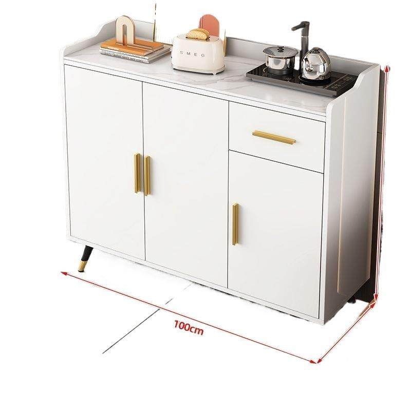 餐边柜一体靠墙饭店专用岩板收纳柜餐厅茶水酒水柜白色简约储物柜,淘宝优惠券,粉丝福利购,淘宝优惠卷