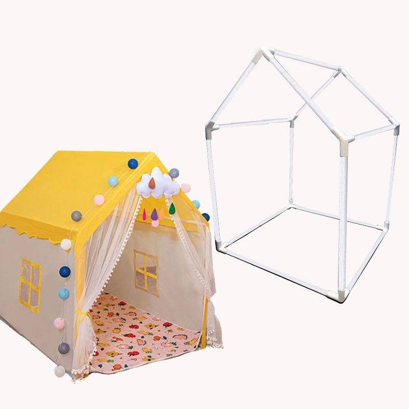 PVC水管配件接头DIY帐篷支架儿童帐篷小房子游戏屋斜角接头外卖箱