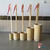 Bamboo long handle ~ beating wine hanging bamboo handle creative wooden spoon short handle water ladywater scoop water scoop with water spoon added