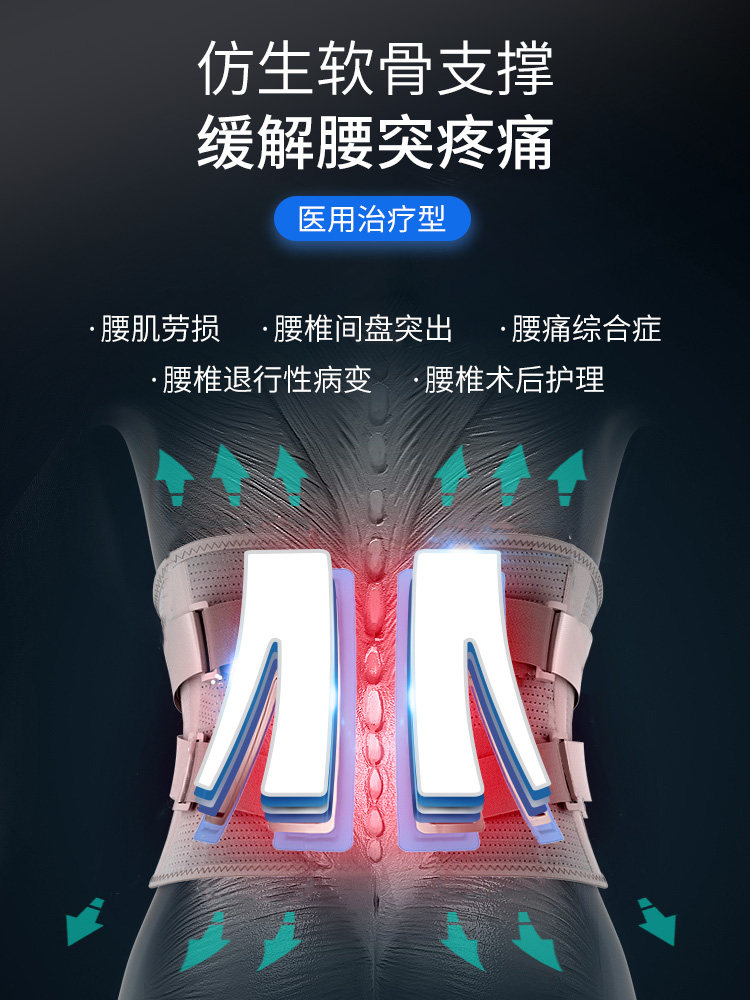 修正医用腰椎间盘突出男女士护腰带 金克丝医疗器械护具（器械）