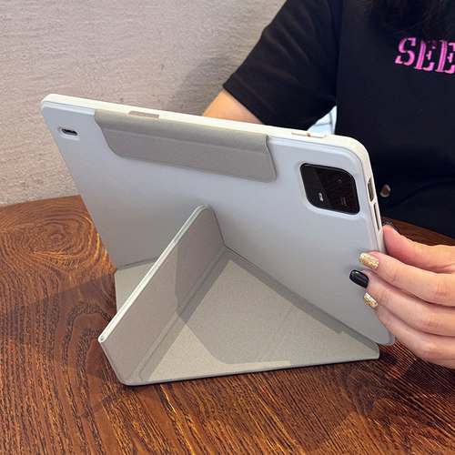 盈来适用小米8平板pad7保护套包边防摔磁吸搭扣3+y一体11软胶6spro12.4红米三折平板se壳Redmipad带笔槽防弯 - 图0