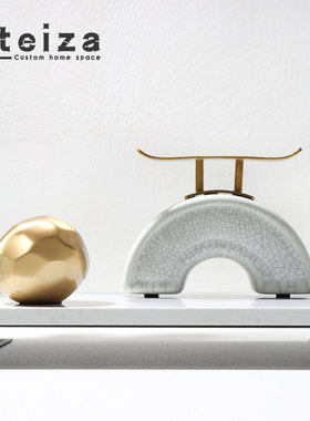 创意样板间花器OTEIZA金属新中式