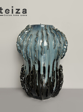 Oteiza现代北欧几何陶瓷花瓶客厅餐厅样板房售楼处花器装饰品摆件