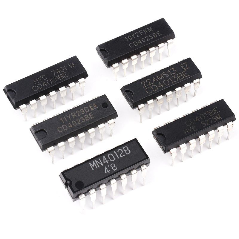 CD4001 HEF4002 4011 4012 4013 4023 4024 4025BE芯片直插贴片IC - 图0