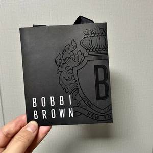 专柜正品黑色芭比波朗BobbiBrown手提袋小号面霜袋化妆品袋购物袋