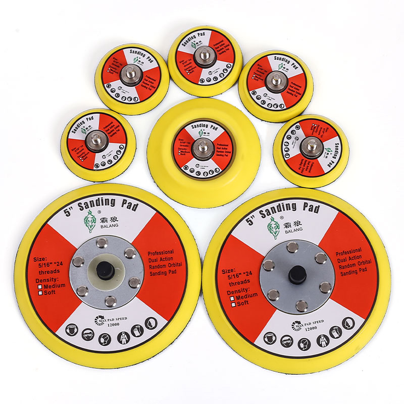 霸狼2寸气动抛光机植绒砂纸吸盘3寸自粘盘5寸打磨机底座气动托盘 - 图3