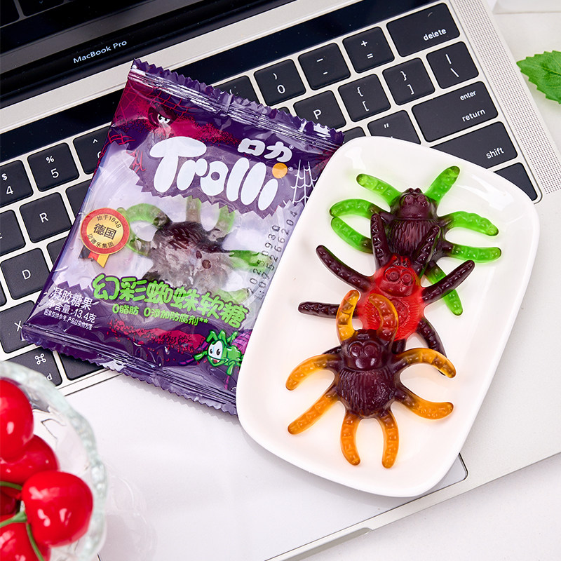 口力蜘蛛形软糖橡皮糖果水果味儿童小零食品,淘宝优惠券,粉丝福利购,淘宝优惠卷