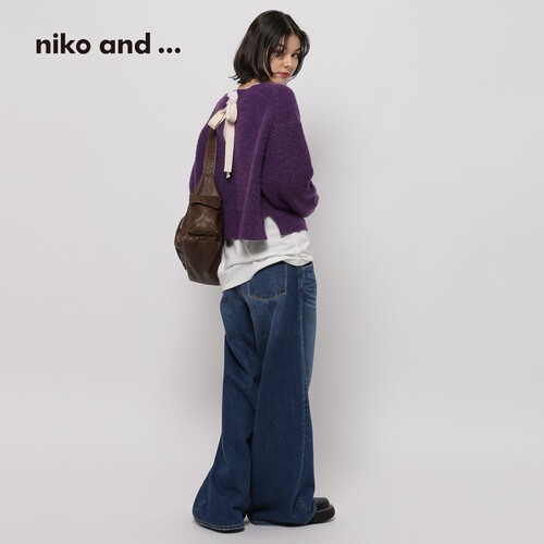 niko and ...WILLIAM系列2026秋季新款甜美系带针织毛衣600947 - 图3