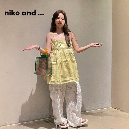 niko and ...背心吊带女夏季新款时尚休闲无袖叠穿上衣124008 - 图1