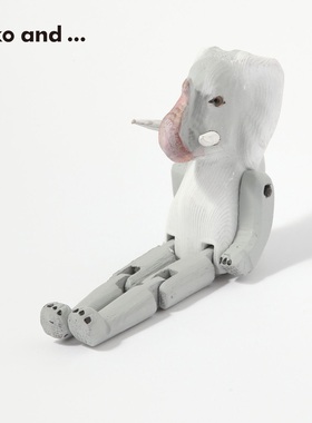 niko and ... 装饰品2025新款复古木质创意趣味动物摆件586537