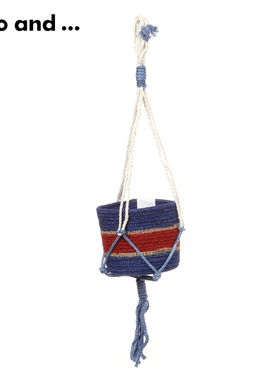 nikoand...撞色绿植编织花篮