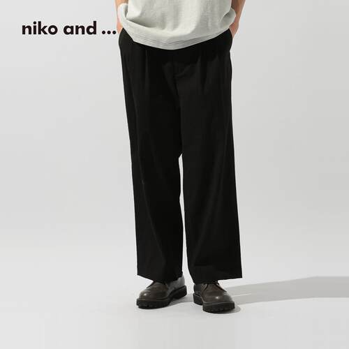 niko and ...休闲裤男2026夏季新款慵懒含亚麻多色格纹裤子631332 - 图2