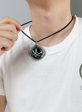 奇异博士怀表项链金属阿戈摩托之眼项链挂件吊坠