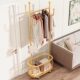 The hanger landing bedroom can move the hanging hanger with the wheel home living room light luxury hanger metal simple coat rack