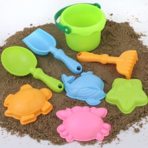 Children Soft rubber Fall Beach Barrel Suit Men and women Baby Small Shovel Dredging Sand Tools Little Kids Seaside Drama Water Toys