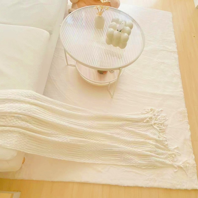 加厚客厅茶几毯ins风仿兔毛地毯 格丝诺地毯