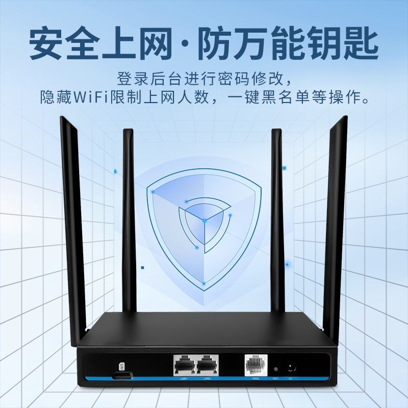 4G无线路由器插卡转有线随身WIFI车载移动联通电信SIM转4G全网通高速上网宿舍家用穿墙神器cpe - 图1