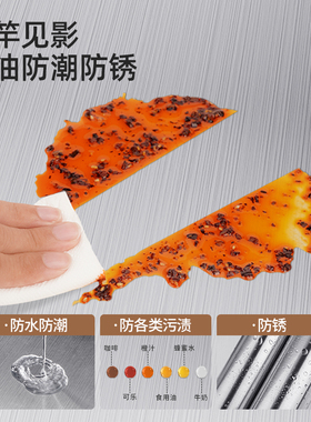 厨房防油专用不锈钢防火自粘贴纸