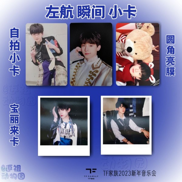 TF家族三代张极瞬间新年音乐会小卡宝丽来卡自印饭制同款周边3代 - 图2