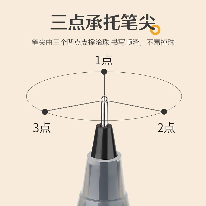 日本Pilot百乐笔P500金标系列中性笔水笔0.5mm大容量全针管笔黑蓝红学生刷题考试套装限定官方旗舰店正品-图1